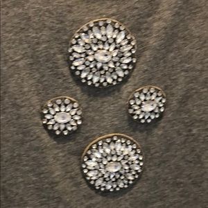 Weekend Andrea Jovine rhinestone gray sweater S